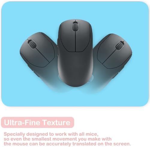 Small Mouse Pad 6 x 8 Inch Mini Mouse Pad for Keyboard Tray Laptop Wireless Mouse Home Office Travel, Portable & Washable (Blue)
