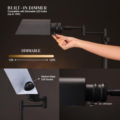 O'Bright Arcadia Pharmacy Desk Lamp, Black