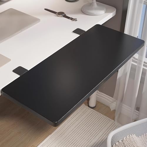 Foldable Table Extension,Small Desk Extender Tray,Folding Wall Table Keyboard Extender,Floating Table Hanging Computer Desk,Table Mount Armrest Shelf,Computer Elbow Arm Support