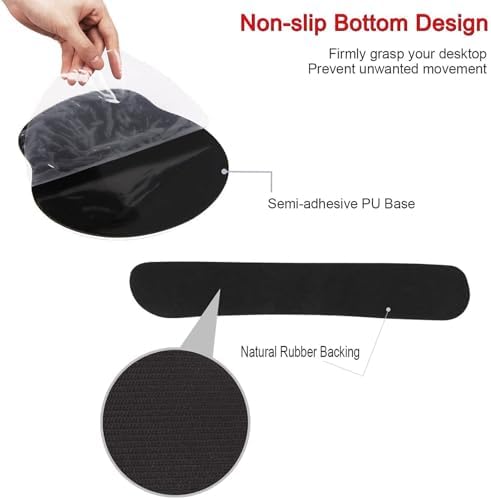 Keyboard Wrist Rest and Mouse Pad Wrist Support Set with Coaster,Comfortable for Easy Typing,Pain Relief,Memory Foam Keyboard Pad Set for Laptop Mac,Cute Mushrooms