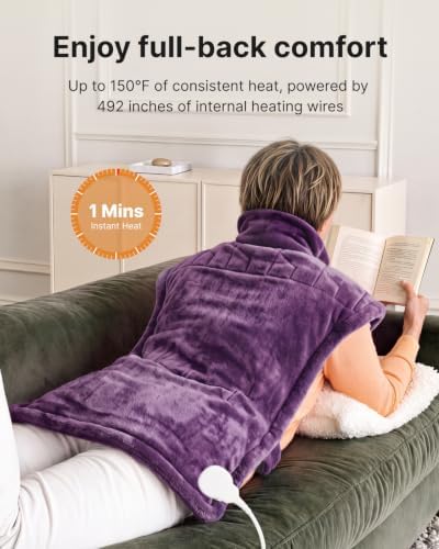 RENPHO Weighted Heating Pad for Neck, Shoulders & Back, Christmas Gift
