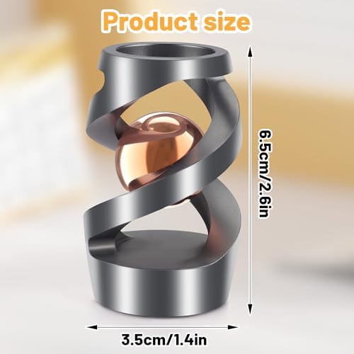 Upgraded Kinetic Spinning Desk Toy, Stress Relief Gadget, Rose Gold