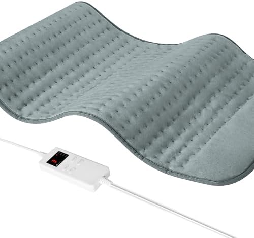 Heating Pad for Mom Christma s Birthday Gifts, 17"x33" Large Heating Pads for Back Pain Period Cramps Relief & Relax, Moist/Dry Heat Pad 6 Heat Levels, 4 Timer Auto Shut Off