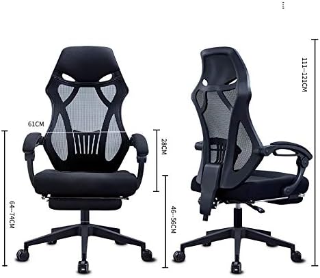 160° Lying Footrest Office Chair Gaming Racing Chair Ergonomic Computer Internet Cafe Chair Reclining Lounge Chair