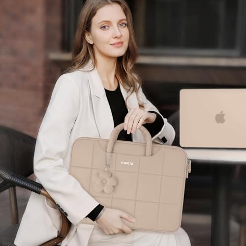 MOSISO Laptop Case 16 inch, 15-15.6 inch Laptop Sleeve, Brown