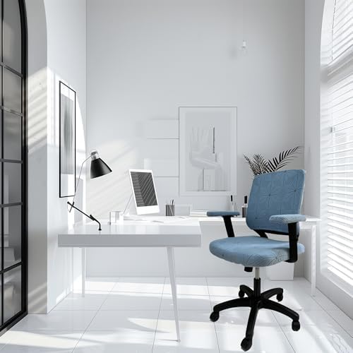High Elasticity Anti Slip Office Chair Cover, Split Design for Easy Installation,Universal Desk Chair Cover wear-Resistant and Scratch Resistant (Sky Blue, Chair seat Case + Back Case)