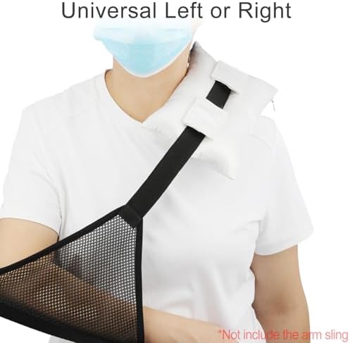 Satin Neck Pad Strap Cushion for Arm Sling Pillow Comfort Support Padding Rotator Cuff Replacemet Surgery Elbow Brace Carry Padded Cover Broken Wrist Hand Injury, Ivory