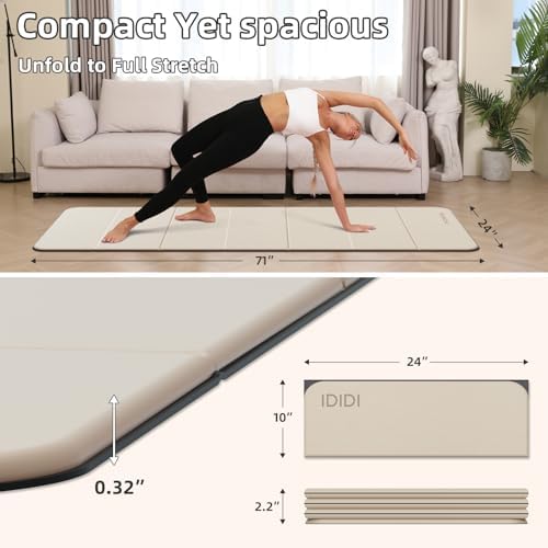 Foldable Yoga Mat Thick 0.32"(8mm)