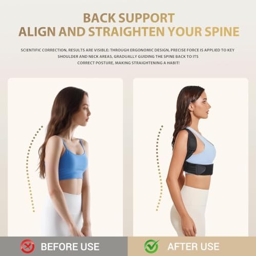 WUPA Back Brace,Posture Corrector For Men & Women,Adjustable Straight Lower Back，Back Support Invisible,Back Brace For Men Lower Back，Back Support Belt For Women,Back Straightener Posture Corrector,L