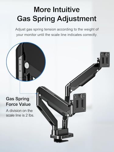 Dual Monitor Mount Fits Max 39" Computer Screen