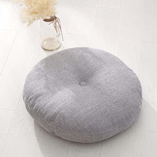 Removable Tatami Futon Floor Cushion Seating Cushion Floor Pillow,Round Living Room Office Chair Pads Mat Yoga Cushion Meditation Floor Pillow E 50cm(20inch)