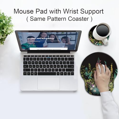 Ergonomic Mouse Pad with Wrist Rest Support,Gel Mouse Pads for Desk