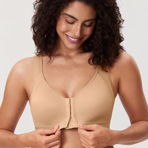 DELIMIRA Women's Front Closure Posture Support Bras
