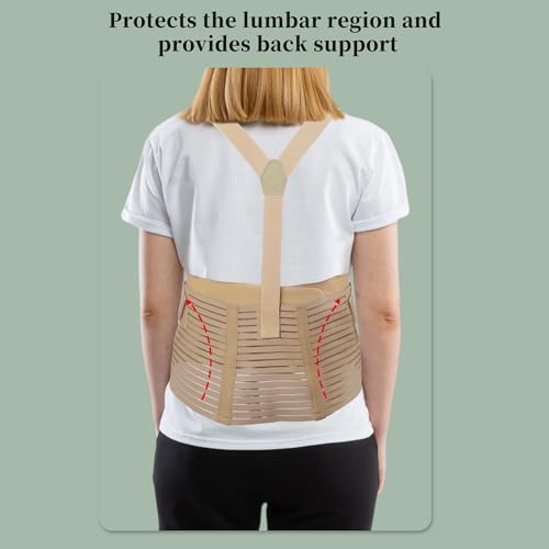 Pregnancy Belly Band, Pregnancy Support Belt, Beige, Small