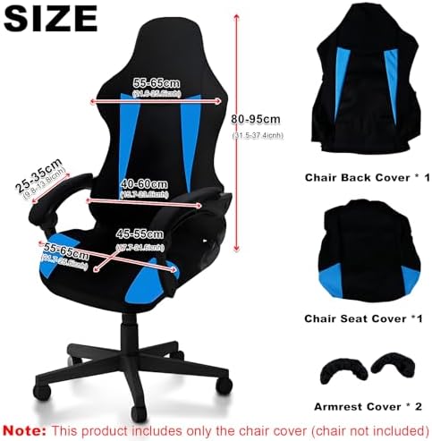 Gaming Chair Covers Only,Stretchable Fit Thick Breathable Mesh