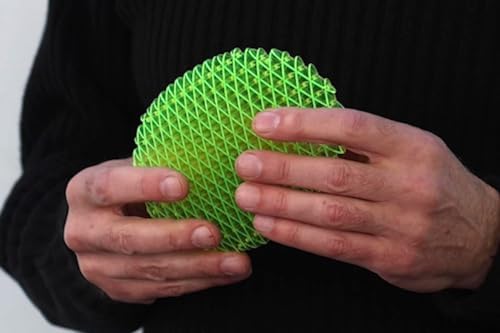 Morf Worm 3D Sensory Fidget Toy for Kids and Adults, Green, Large