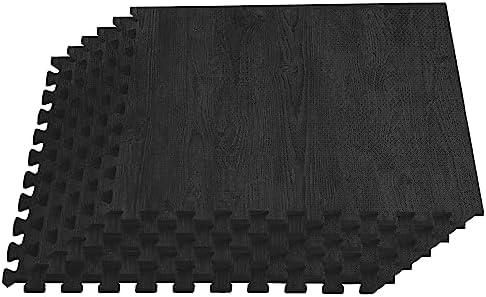 Forest Floor Farmhouse 3/8 Inch Thick Printed Foam Tiles, Premium Wood Grain Interlocking Foam Floor Mats, Anti-Fatigue Flooring – Stylish Flooring Solution