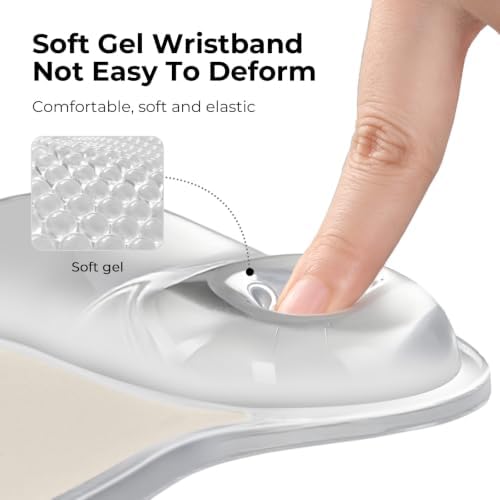 EooCoo Ergonomic Waterproof Mouse Pad with Gel Wrist Rest Support