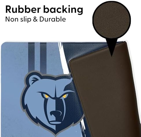 Northwest NBA Memphis Grizzlies Embossed Anti-Fatigue Mat, Cushioned Kitchen Floor Rug, Non-Slip PVC Standing Comfort, 18 x 30 in