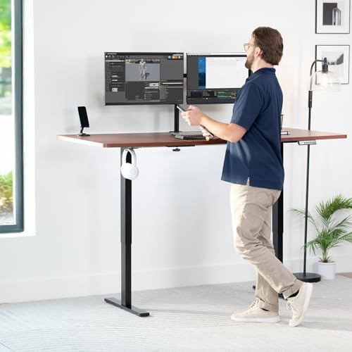 VIVO Dark Walnut 71 x 36 in Table Top, DESK-TOP72-36D