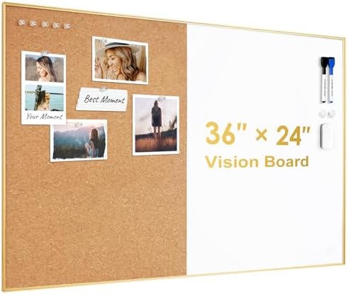 ARCOBIS Cork Board White Board Combo
