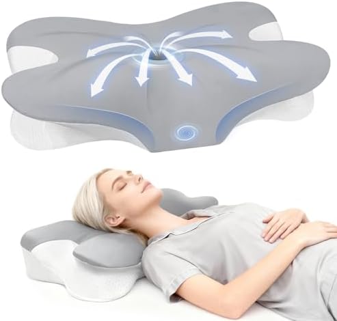 Cervical Neck Pillow for Neck Pain Relief & Sleeping, Ergonomic Contour Neck Support Pillow, Memory Foam Orthopedic Pillow for Side, Back, Stomach Sleepers