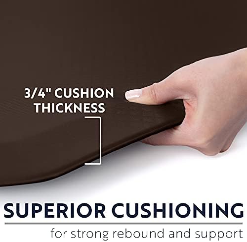 KANGAROO Cushioned Anti Fatigue Kitchen Mats for Floor, 24x70 Brown