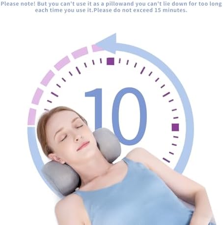 Bespilow Cervical Neck Pillow for Pain Relief - Small Cylinder Neck Roll & Round Bolster - Portable Memory Foam Traction Device for TMJ, Hump Correction, Travel & Sleeping Support,Odorless