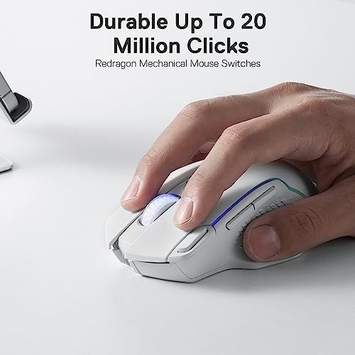 Redragon M810 PRO Wireless RGB Gaming Mouse 10000 DPI Remapping Keys