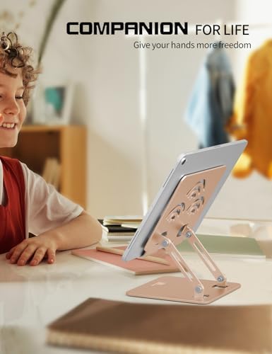 Tablet Stand for Desk, Fits All 4"-12" iPad, Gold, Pro Size