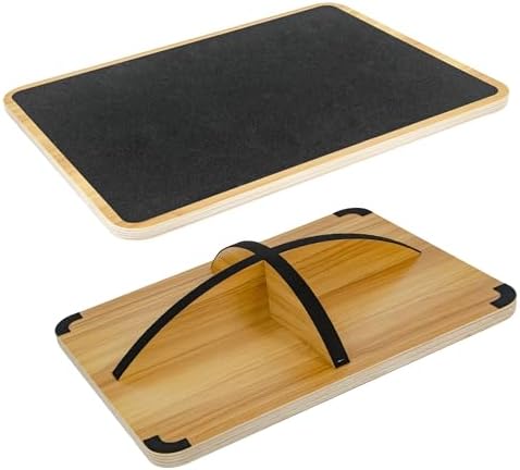 Balance Board for Physical Therapy, Wooden Wobble Board for Balance Training and Ankle Strengthening, Anti-Slip Surface, 350 lbs Capacity Standing Desk Rocker Board