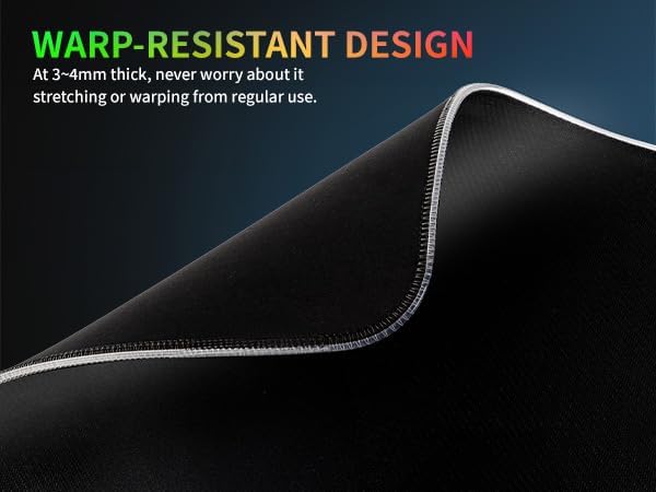RGB Gaming Mouse Pad-14 Light Modes, Extended Soft LED Mouse Pad, Anti-Slip Rubber Base, Computer Keyboard Large Mousepad Mat, Waterproof Mousepads (25.6 * 11.6 Inch)