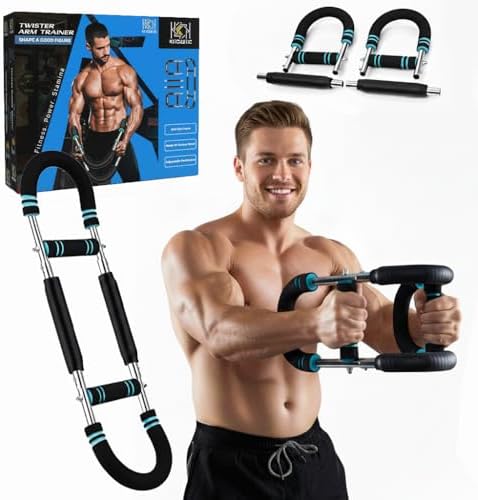 Twister Arm Trainer – Adjustable 60–100 lbs Chest Exerciser – Home Gym Workout Equipment for Men & Women – Upper Body Strength Trainer for Chest, Arms, Shoulders, Back – Steel Spring Fitness Machine