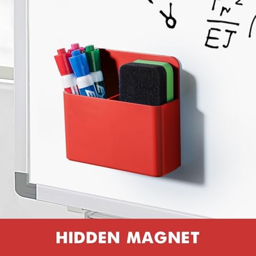 BEYGORM Plastic Magnetic Pen Holder, Powerful Magnet, 2 Pack