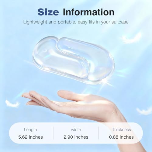 Ospelelf Clear Gel Wrist Rest for Mouse Ergonomic Cushioned Support for Typing & Gaming, Relief Carpal Tunnel, Wrist Pain, Sweat-Proof & Cooling Gel, Comfort for Office, Computer, Programmer, Gamer