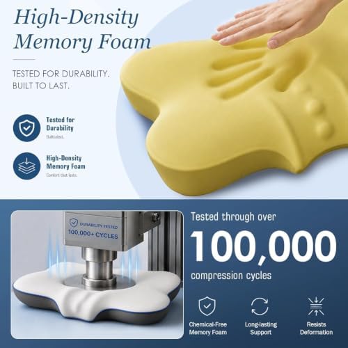 Ultra Cooling Cervical Pillow for Neck Pain Relief, Patented Side Sleepers