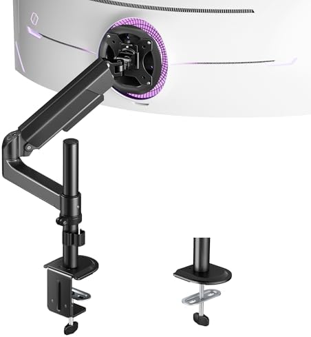 ARES WING Single Monitor Mount - 17 to 40 Inch Screen Monitor Arm, Black