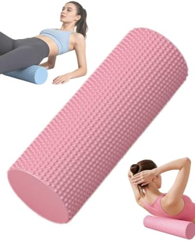 12 Inch EVA Soft Dot Foam Roller for Yoga and Balance Exercises，Pink：12in