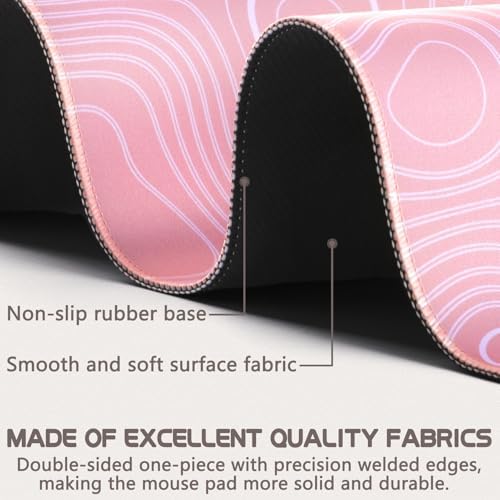 Mouse Pad Gaming - Desk Mat for Keyboard and Mouse - Large Mouse Pads for Desk, Gaming Mousepad with Non-Slip Base, Desks Pad (31.5" X 11.8") for Game, Office and Home