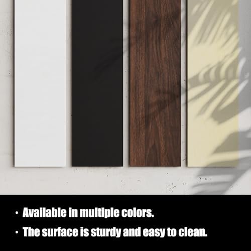 FENSULN Dual‑Tier Monitor Stand for Modern Desk Setup – Minimalist Wooden and Metal Riser Shelf with Transparent Acrylic Feet for Dual Monitors, Laptops, Home Office Aesthetic，Beige and White