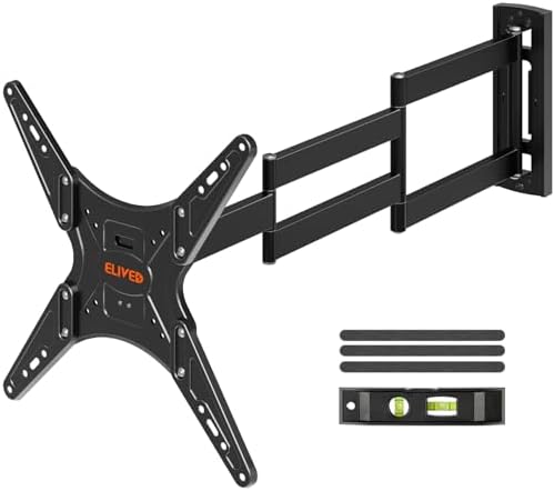 ELIVED Outdoor Long Arm TV Mount for 26-65" TVs, 37.4in Extension