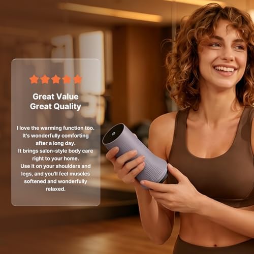 ZDEER Lymphatic Drainage Massager, Cupping Tool for Massage Therapy, Hot Stones Gua Sha Tool with Heat, 6 Levels for Muscle Relaxation & Circulation with 2 Essential Oils