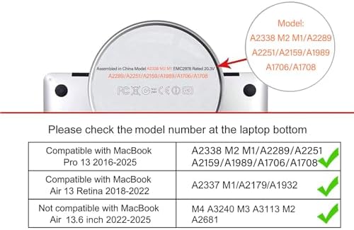 MOSISO PU Leather Sleeve Case Compatible with MacBook Air 13.6 inch