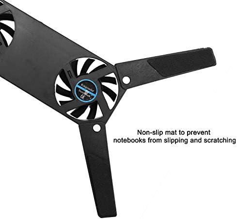 Laptop Cooling Pad Foldable for 10-15" PC Computer Notebook Laptop 2 Fans Cooler Pad