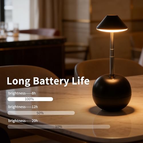 Rechargeable LED Table Lamp, Tumbler Cordless Lamp