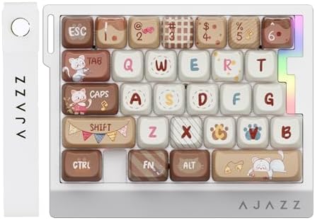 AJAZZ AK029 Magnetic Switch One Handed Gaming Keyboard, Hall Effect Rapid Trigger Mechanical Keypad with SOCD & DKS, 8KHz Polling Rate, 29 Keys Mini Ergonomic Gaming Keyboard for FPS Gamers, PC