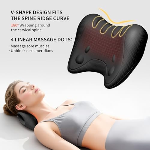 PROIRON Neck and Shoulder Relaxer, Neck Stretcher for Cervical Spine Alignment, TMJ Relief, Nerd Neck, Cervical Traction Device for Tension Headache, Curvature Assist, Pinched Nerve