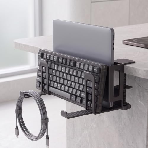Laptop Stand Vertical, 2-Slot Under Desk Laptop Holder