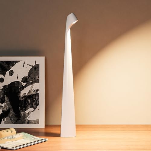 HAPYGI Cordless Rechargeable Reading Metal Table Lamp, 3-Level Brightness