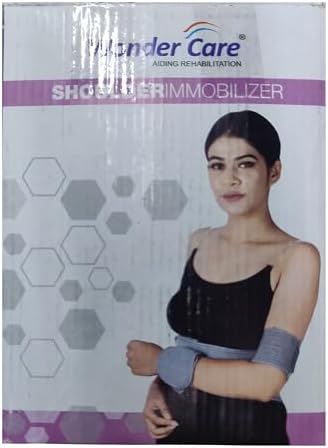 WC shoulder support brace arm slings shoulder immobilizer, youth shoulder brace- Shoulder stabilizer Compression Brace rotator cuff surgery sling, left-right arm sling-Size5 (46"-52")